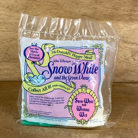 Vintage 1992 McDonalds Happy Meal Toy Disney Snow White Wishing Well Brand New - Picture 3 of 5